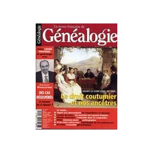 Revue Française de Généalogie N° 152 - Juin/Juillet 2004