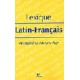 Lexique latin-français de l'antiquité au moyen-âge