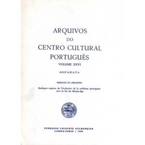 Arquivos do centro cultural Português Volume XXVI