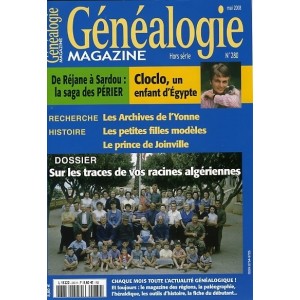 Abonnement généalogie Magazine 2 ans - Etranger et Outre mer