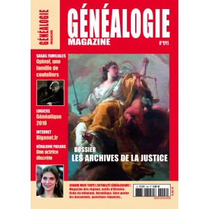 Abonnement généalogie Magazine 6 mois - Etranger et Outre mer