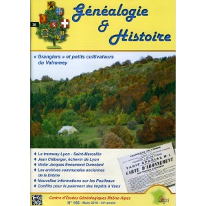 Généalogie & Histoire n° 166 - mars 2016