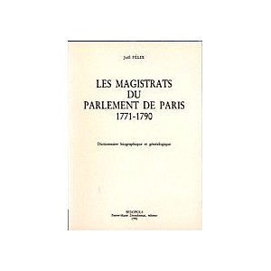 Les magistrats du Parlement de Paris, 1771-1790
